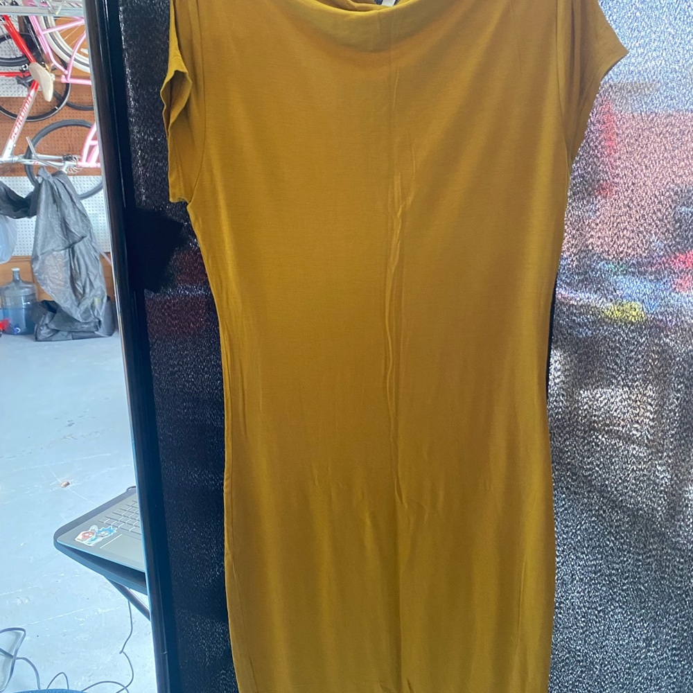 Elegant Mustard Yellow Dress